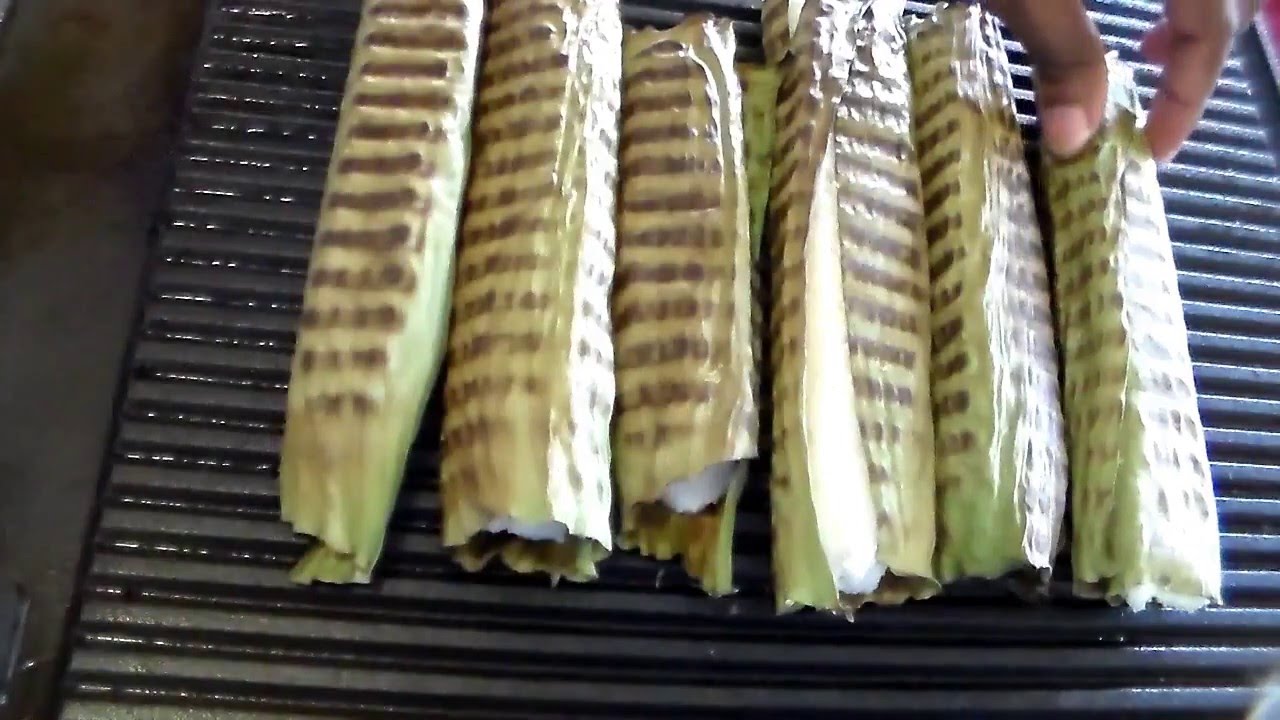 recette facile gateau salé a base de riz coco feuille de banane (m'haré wa ntsahi) comorienne