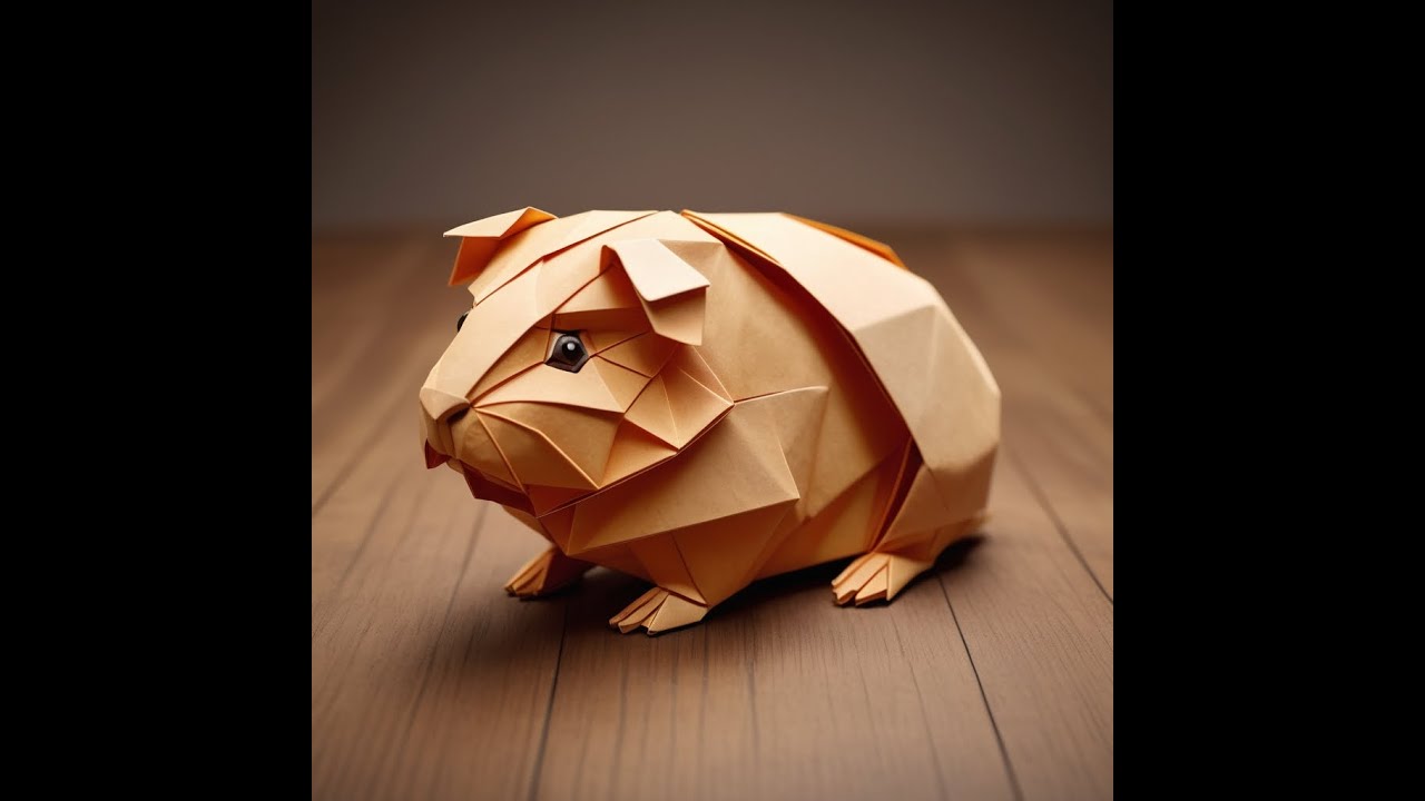 🐹 How to Make an Origami Guinea Pig – Easy & Cute Paper Craft! 📝✨