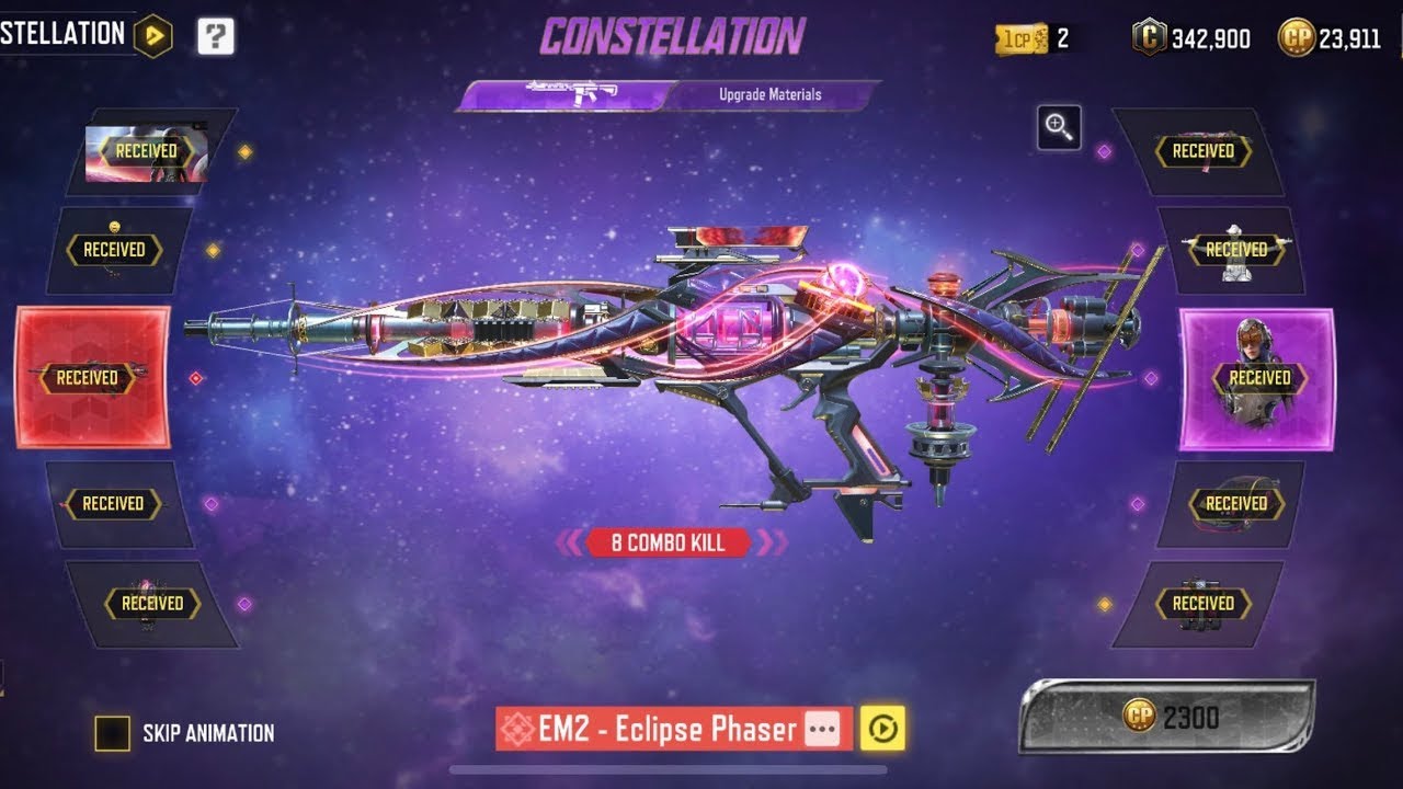 BUYING CONSTELLATION MYTHIC DRAW!MAXUPGRADE EM2 ECLIPSE PHASER +TEMPEST IMYTHIC EM2 FULL DRAW
