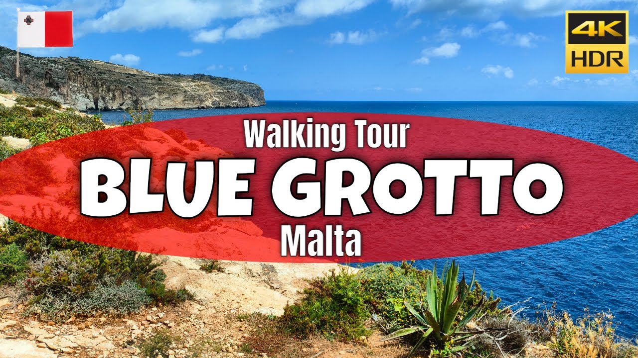 Blue Grotto Malta: Explore together | Walking Tour 4K