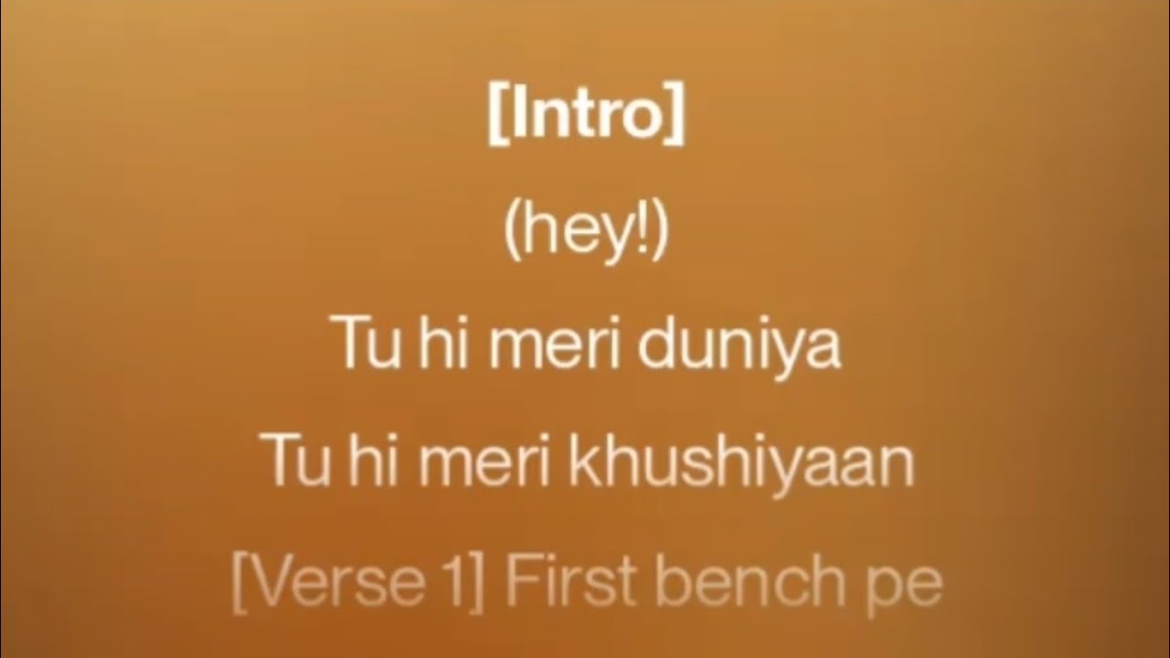 Tu Hi Meri Duniya, Tu Hi Meri Khushiyaan ❤️ | Romantic Hindi Song