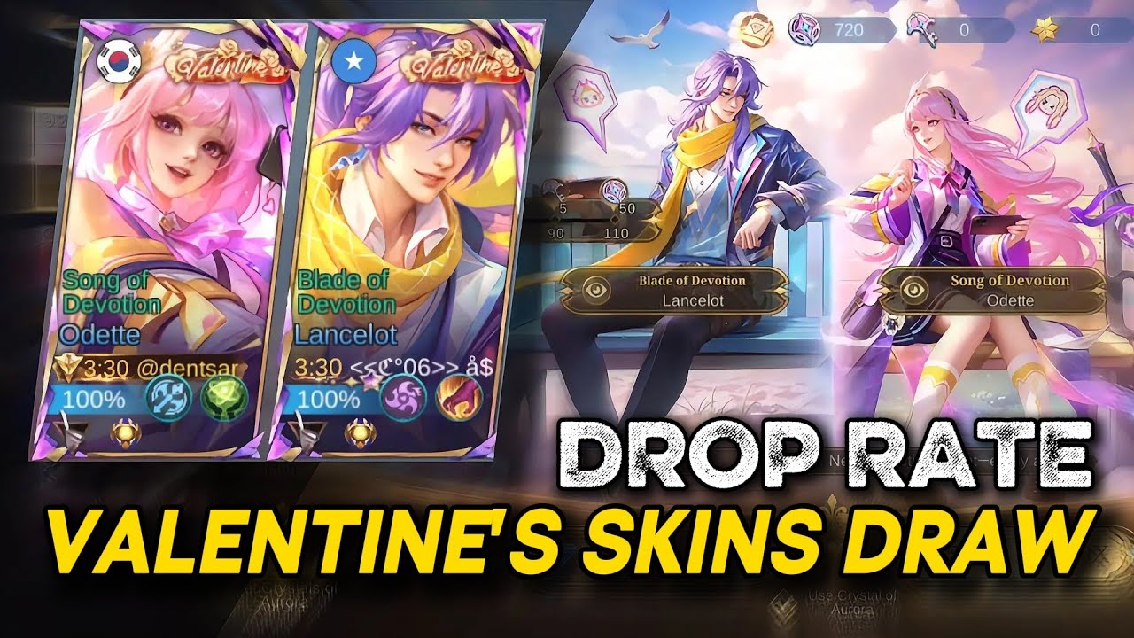 DRAW VALENTINE'S SKIN IN 4 ACCOUNTS 💕☺️