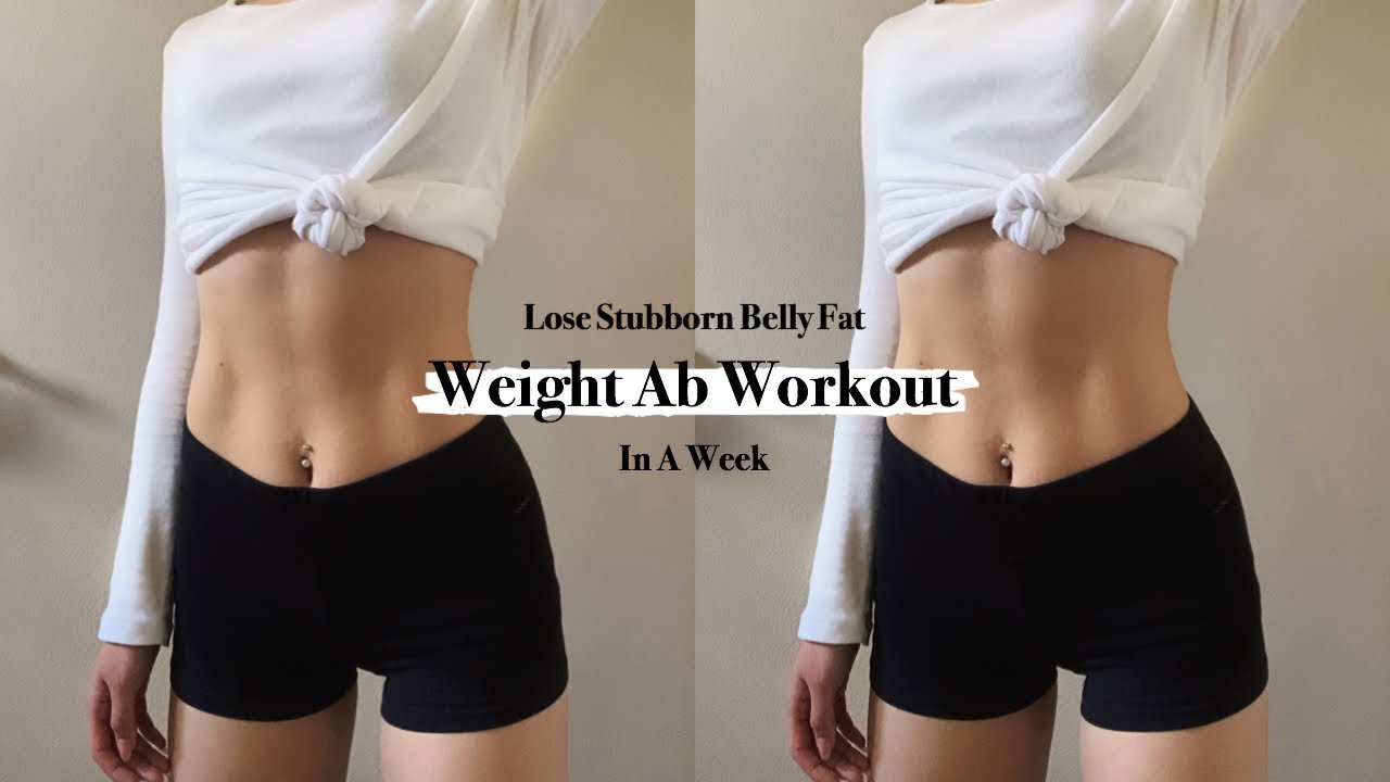 Weighted Ab Workout | I lost so much belly fat from this!