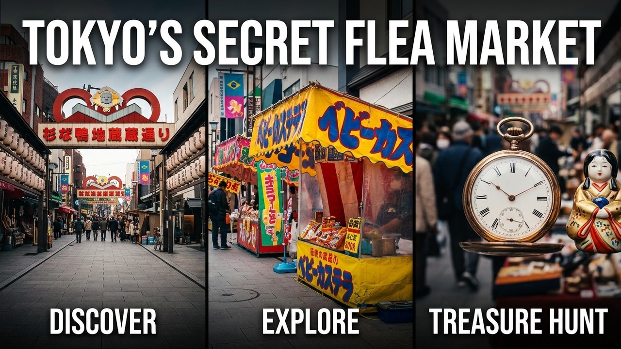 Tokyo’s Secret Vintage FLEA MARKET Where Grandmas Shop?! 🇯🇵