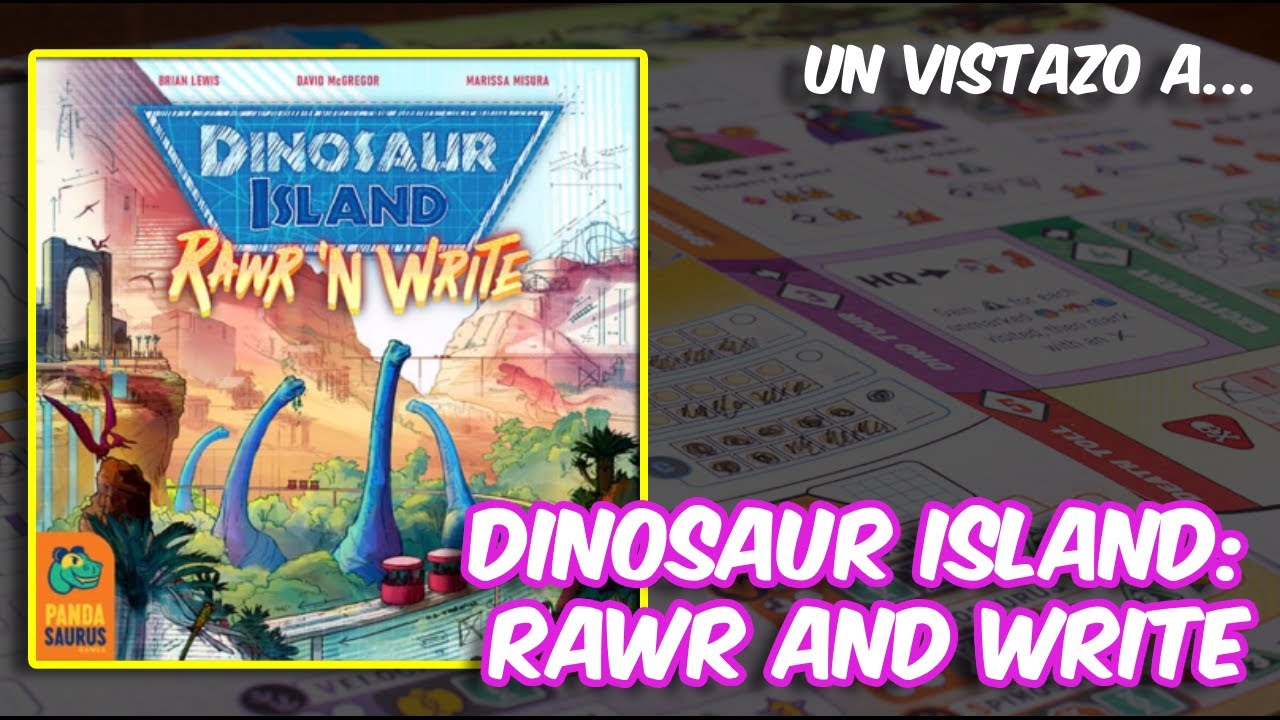 UN VISTAZO a... DINOSAUR ISLAND: RAWR AND WRITE || En Solitario