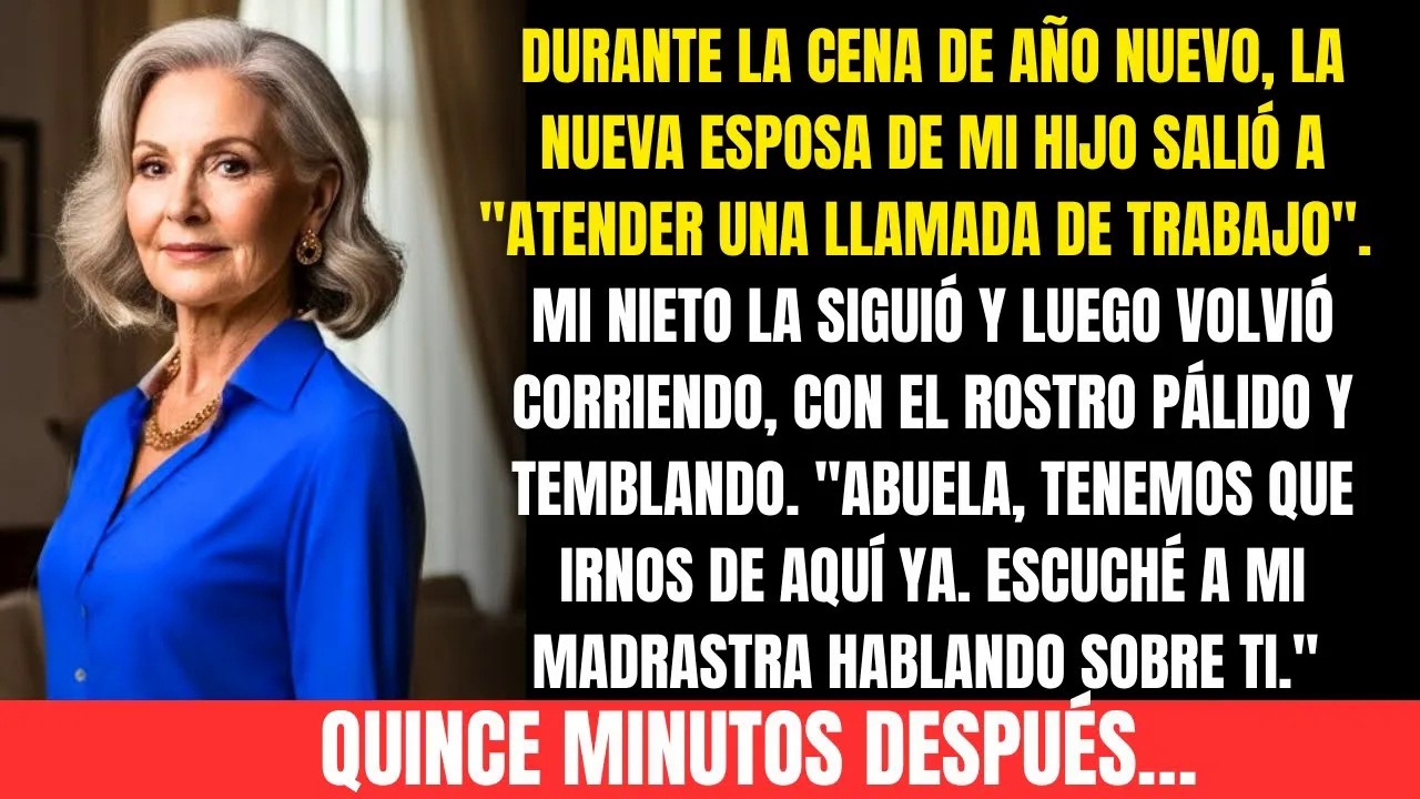 Mi nuera planeaba algo terrible en Año Nuevo  Mi nieto oyó y susurró “Abuela, vámonos ahora”