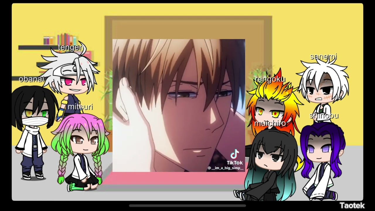 Hashiras react to giyu as Izumi Sena from love stage and takato from daikaichi [my first time]