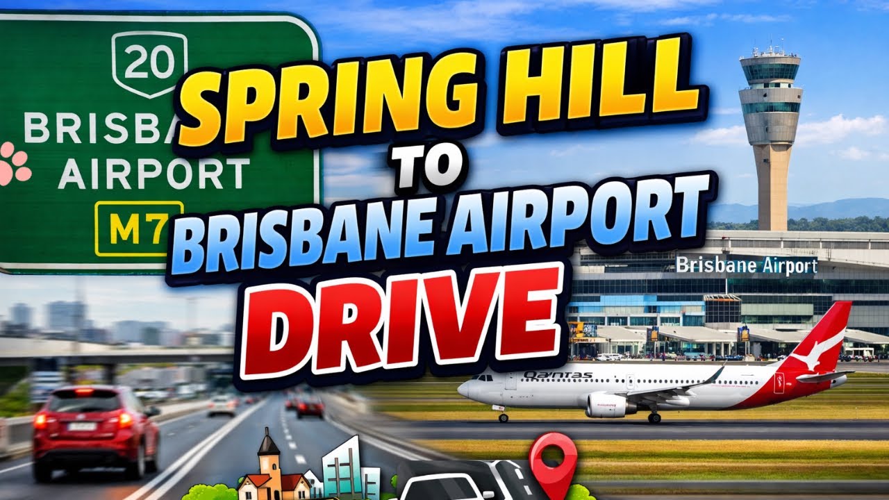 Spring Hill to Brisbane Airport Drive | Scenic 4K Drive Tour