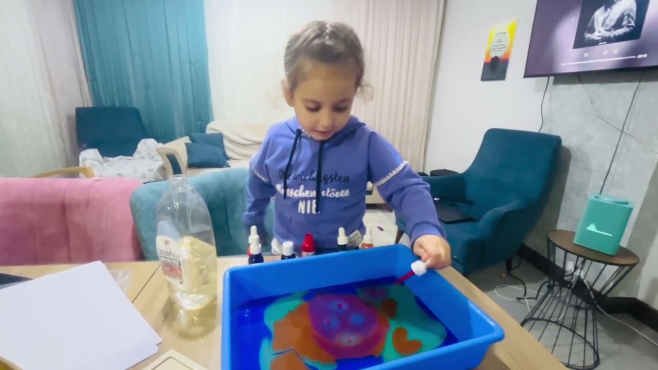 Ebru Seti nasıl yapılır. Эбру. Учимся рисовать на воде!! 