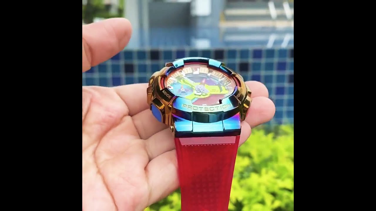 Akhirhya Dapet juga nih barang !! G-Shock GM-110Rb Gold Rainbow Metal