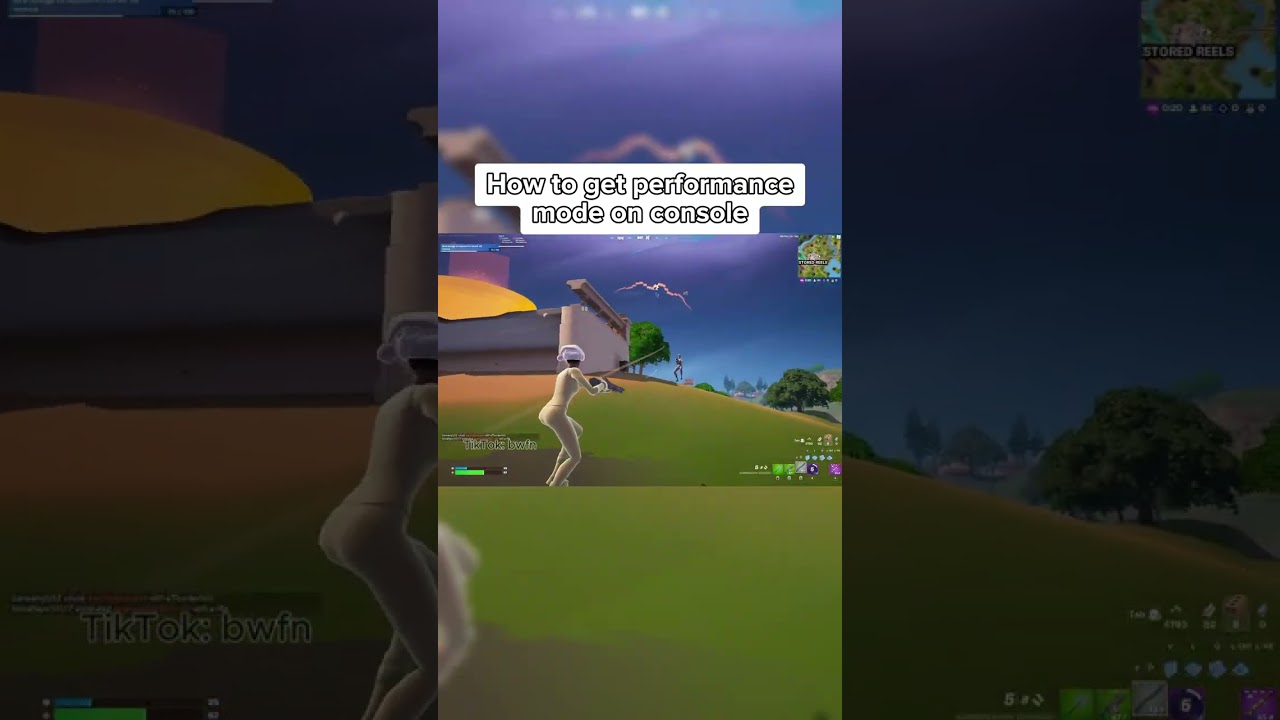 How to get performance mode on console!🤩  #fortnite #shorts