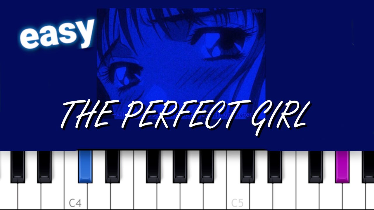 Mareux - The Perfect Girl (such a strange girl)  EASY PIANO TUTORIAL