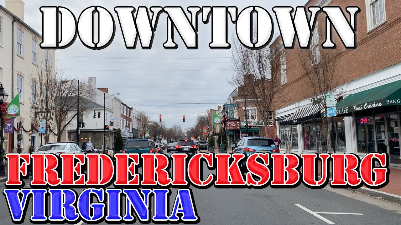 Fredericksburg - Virginia - 4K Downtown Drive