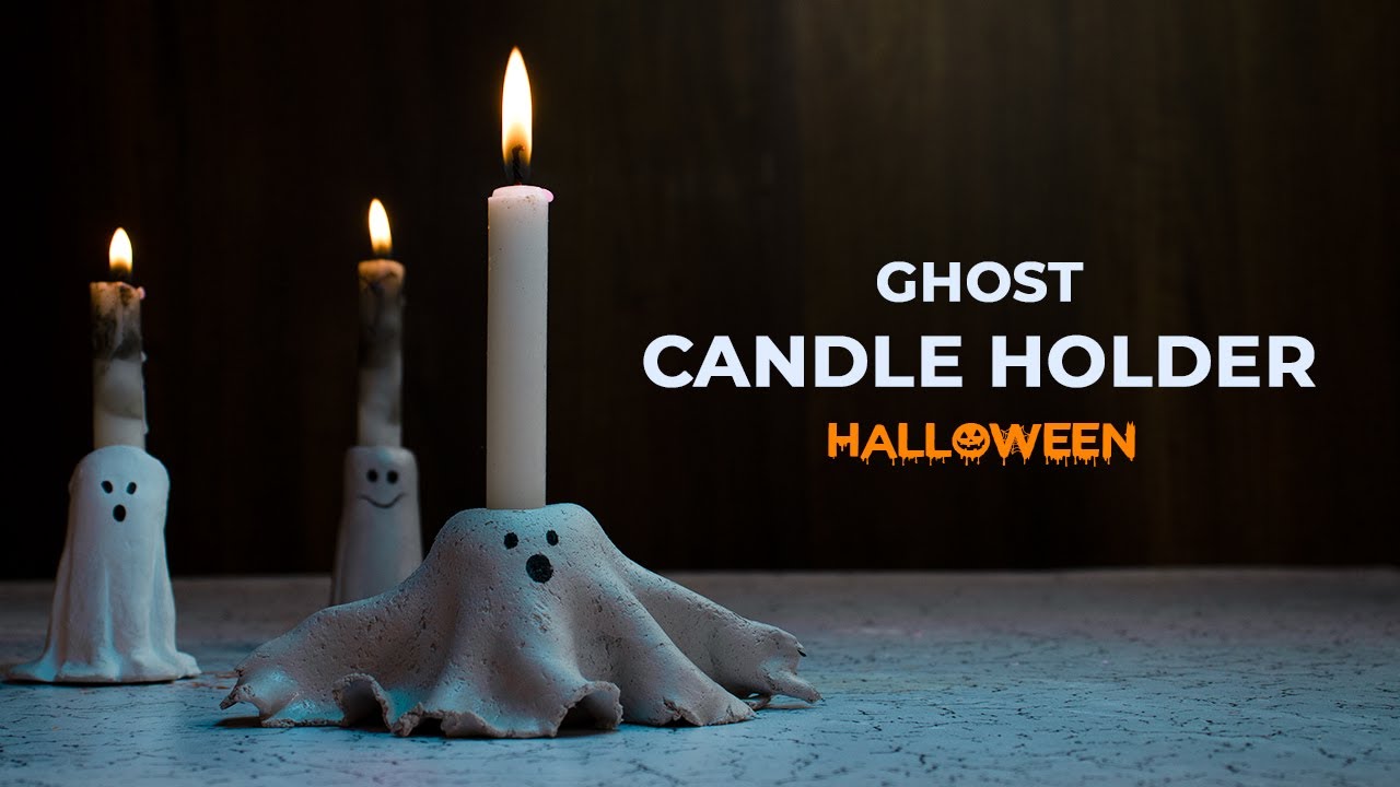 Meet Toby the Ghost: DIY Clay Candle Holder for Halloween