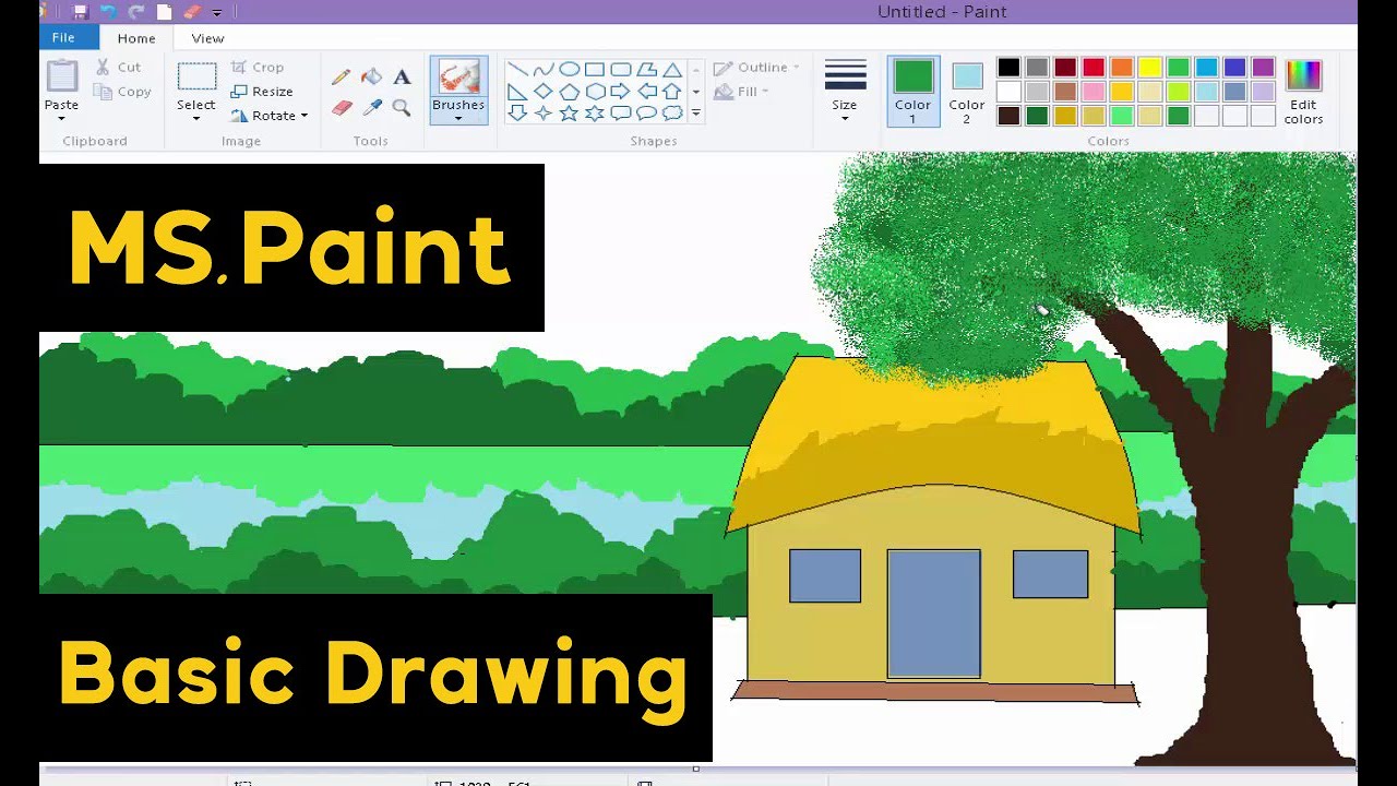 MS Paint सीखो 5 मिनट में | MS Paint सीखो #mspaint