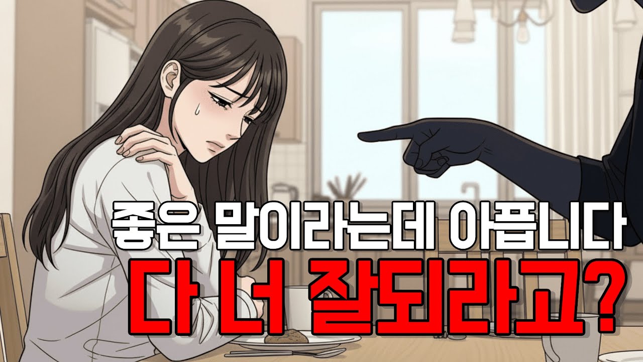 다 너 잘되라고 하는 말의 끝이 숨이 막힙니다 ｜ They Say It’s for My Own Good… But It Hurts