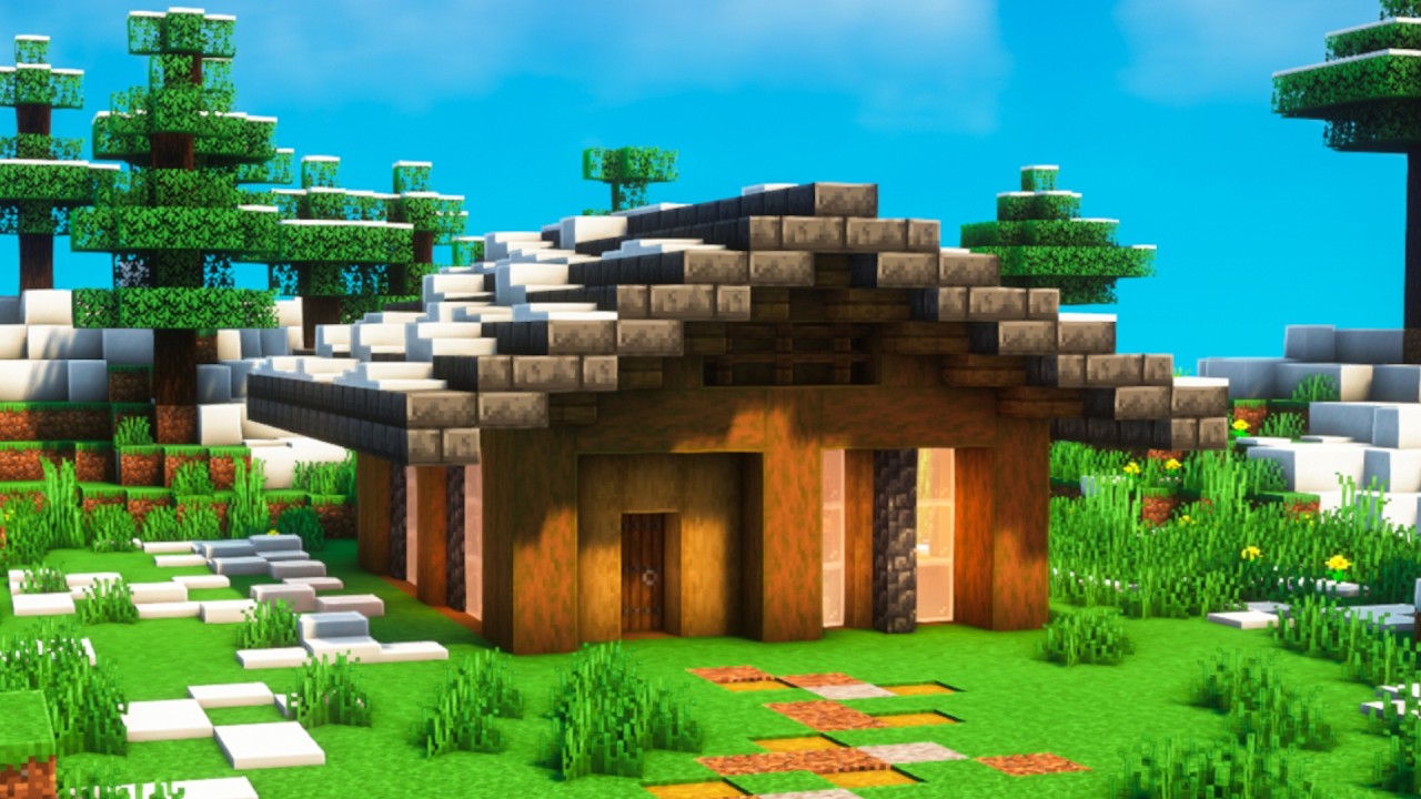 Minecraft: Traditional Swiss Chalet Build Tutorial