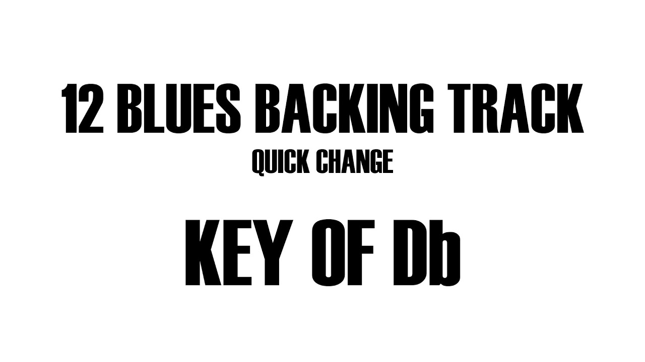 Db Blues Backing Track