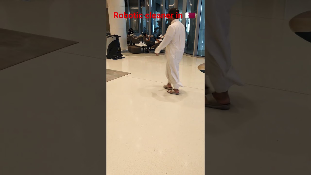 Robotic cleaner in qatar #cleaningtechnology #robotics #qatarlife #qatartech