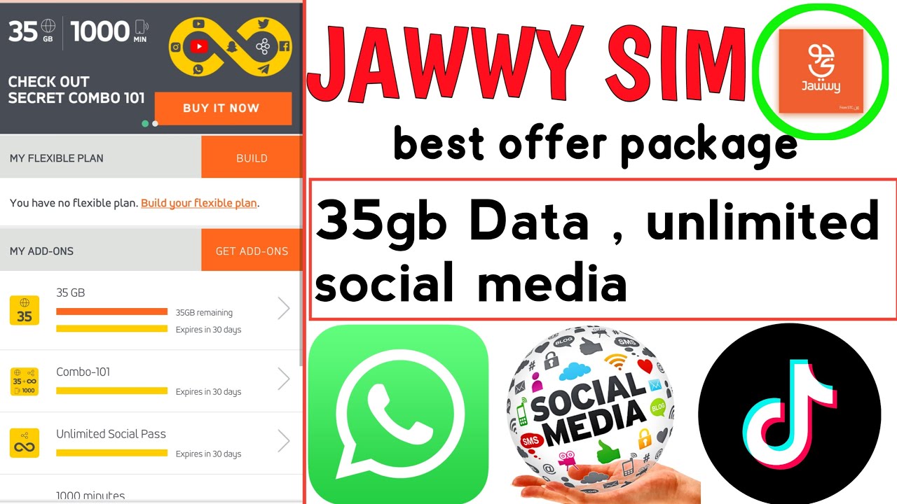 JAWWY STC best offer package | 35gb data, unlimited social media | jaldi is offer se faida utha lo