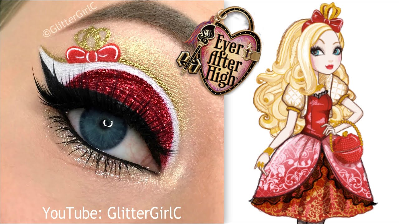 Ever After High APPLE WHITE Makeup Tutorial