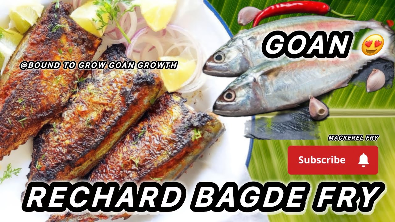 Goan Rechard Bagde Fry 🤤|Tasty Fish Fry|Loved By All #recheado #mackerel #goanfish #recipe 