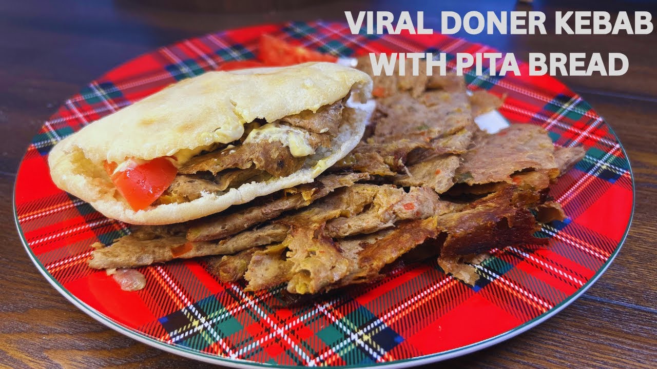 Viral Doner Kebab Recipe | Easy Homemade Doner & Pita Bread (Street Food at Home!)