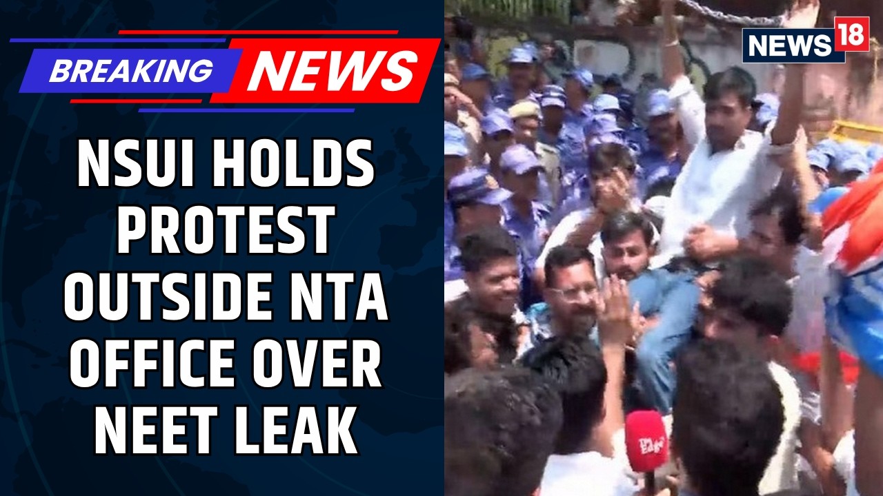 NSUI Protests Outside NTA Office Over NEET Paper Leak | Demands Education Minister Resignation