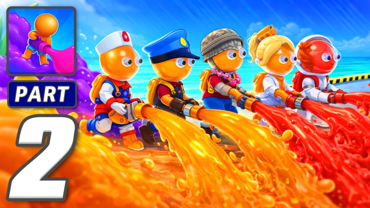 Dye Hard: Color War - Gameplay Walkthrough Part 2 - Dye Hard: Color War  (iOS, Android)