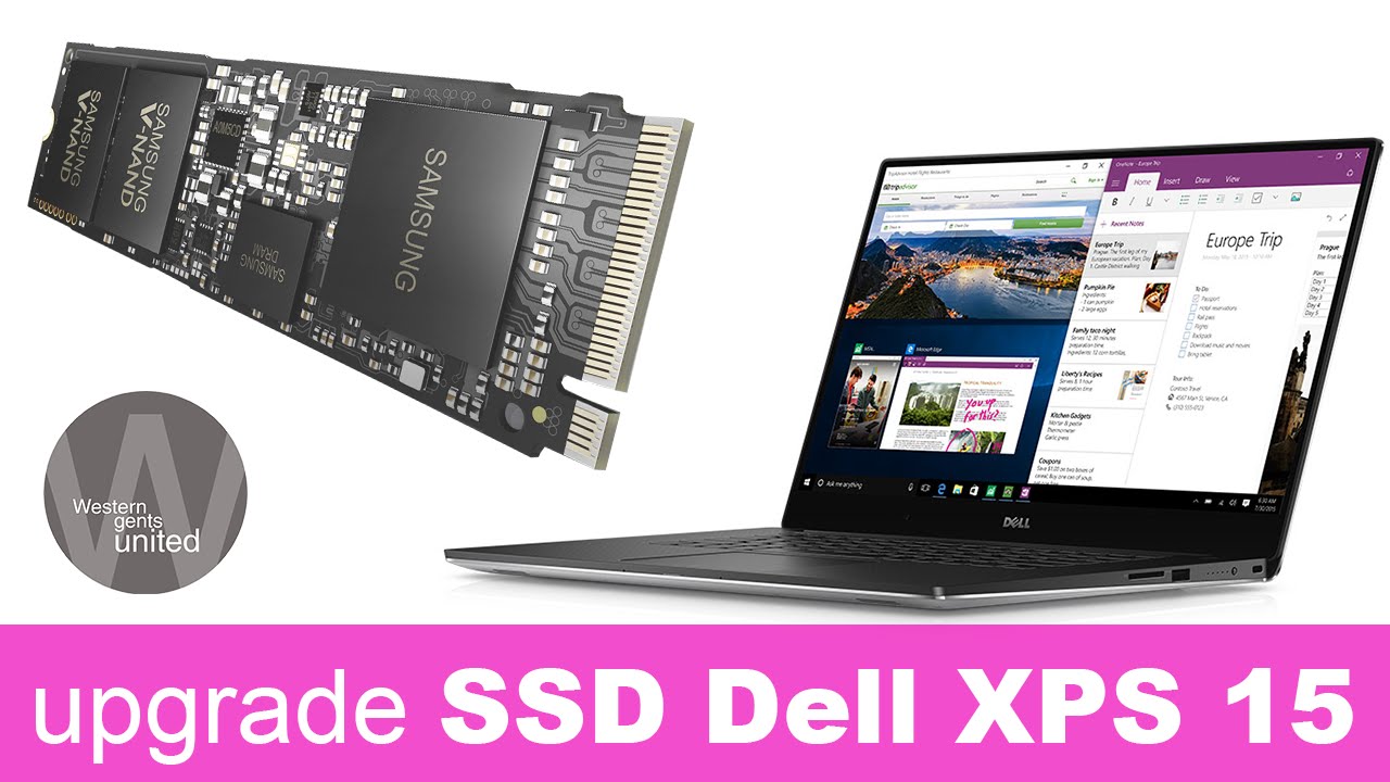 Upgrade & Install SSD on Dell XPS 15 or XPS 13 Kaby Lake or Skylake