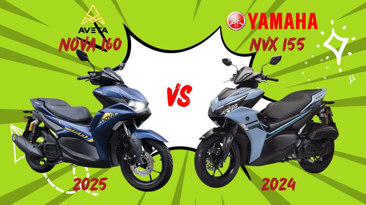 Aveta Nova 160 vs Yamaha NVX 155 (2025): Pilihan Skuter Mana Paling Berbaloi?