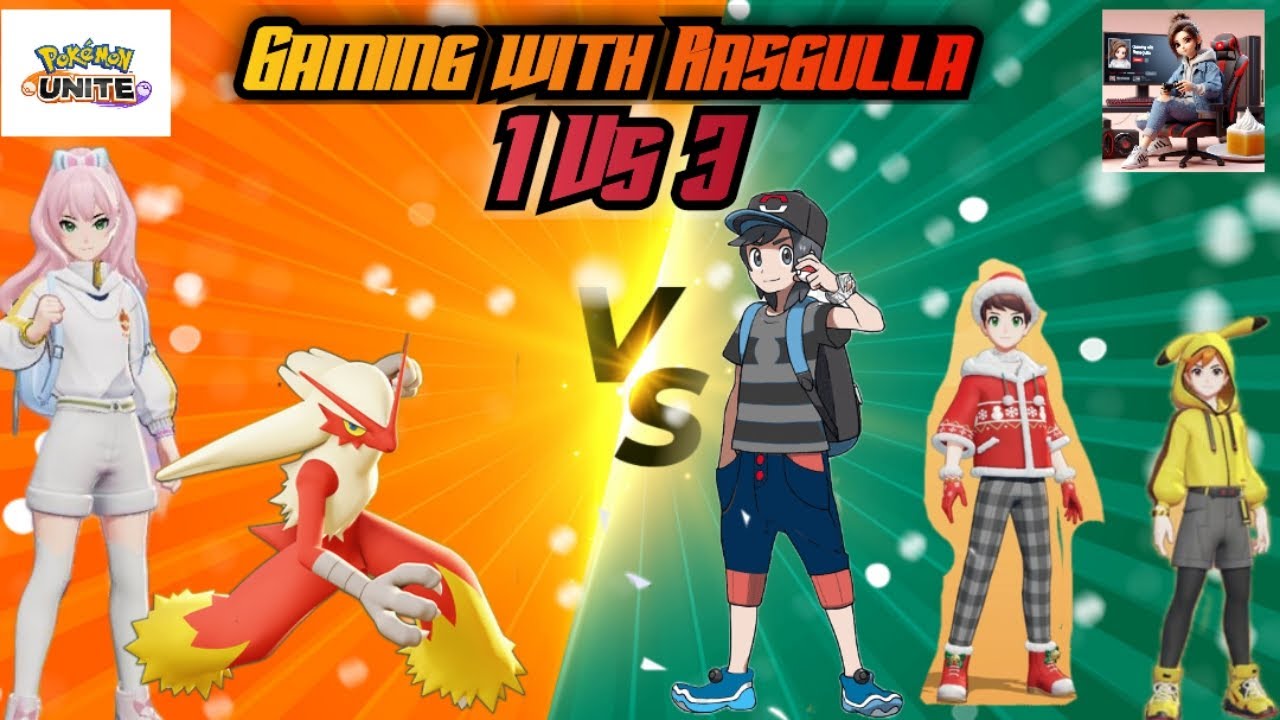 1 Vs 3 in Pokemon Unite Girl Gamer 🔥 #gaming #girlgamer #gameplay #pokemonunitegameplay