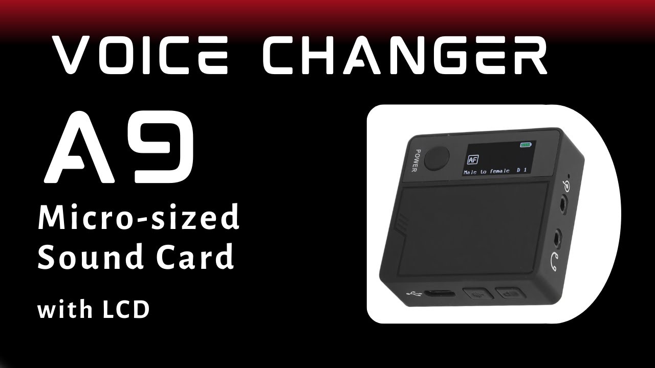 A9 Voice Changer for costumes (mini sized with LCD) #cosplay #voicechanger