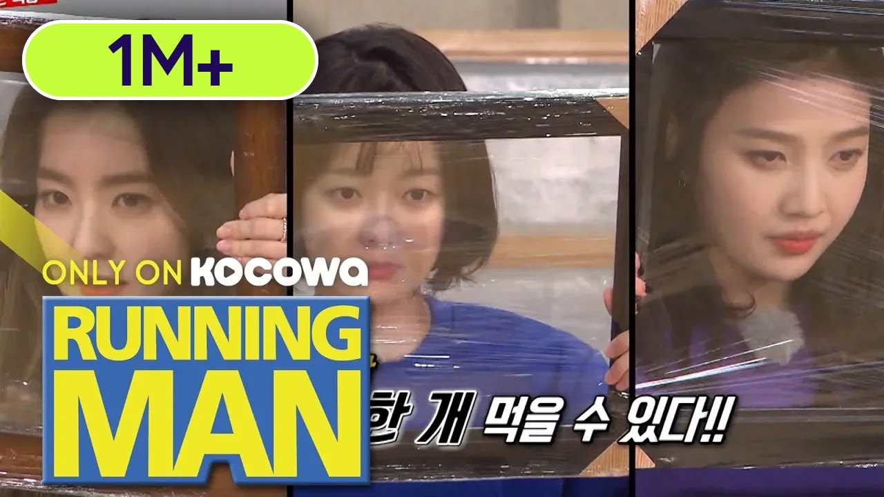 Irene vs So Min vs Joy, They Have to Break Through the Plastic Wrap to Eat! [Running Man Ep 427]