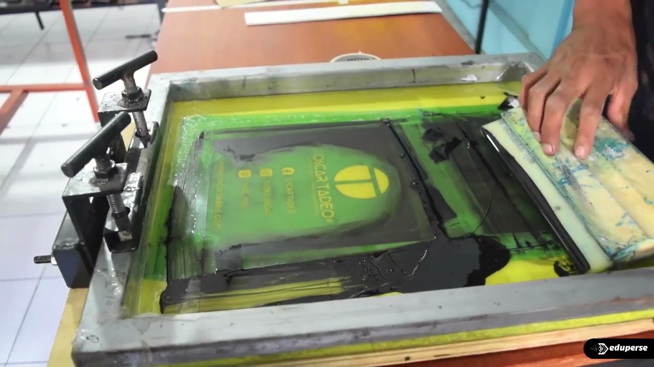 Lección 38. SERIGRAFIA PROFESIONAL DESDE CERO I Estampado Bolsa Craft