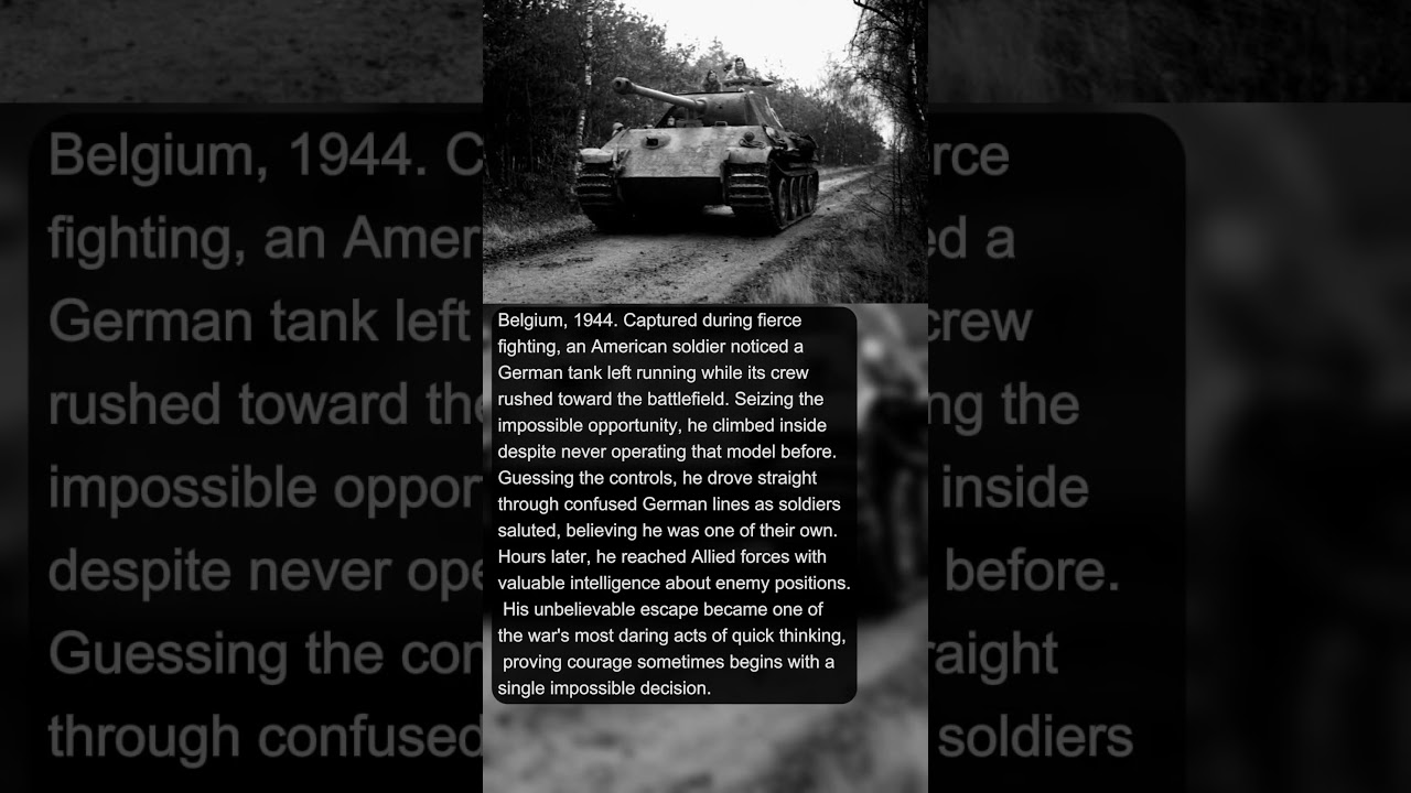He Stole a German Tank and Escaped Through Enemy Lines | Military History Talks