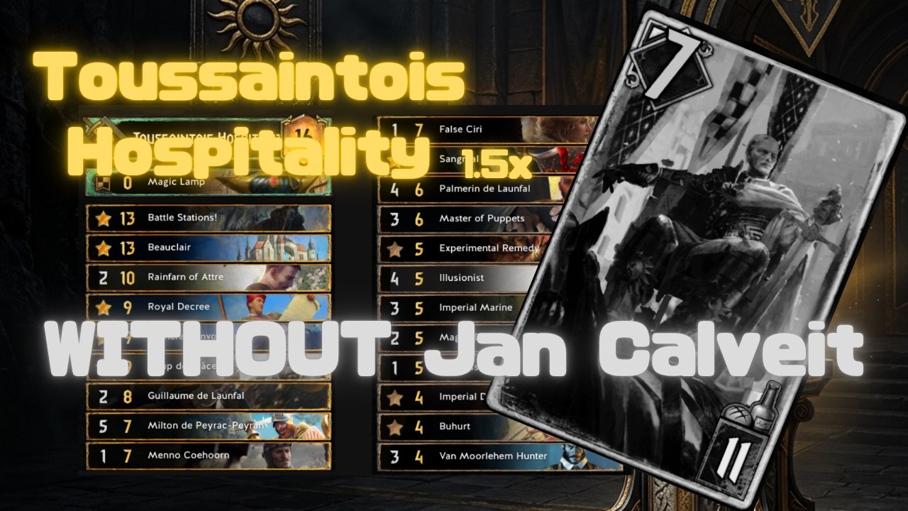 GWENT | Toussaint Hospitality WITHOUT Jan Calveit [1.5x]