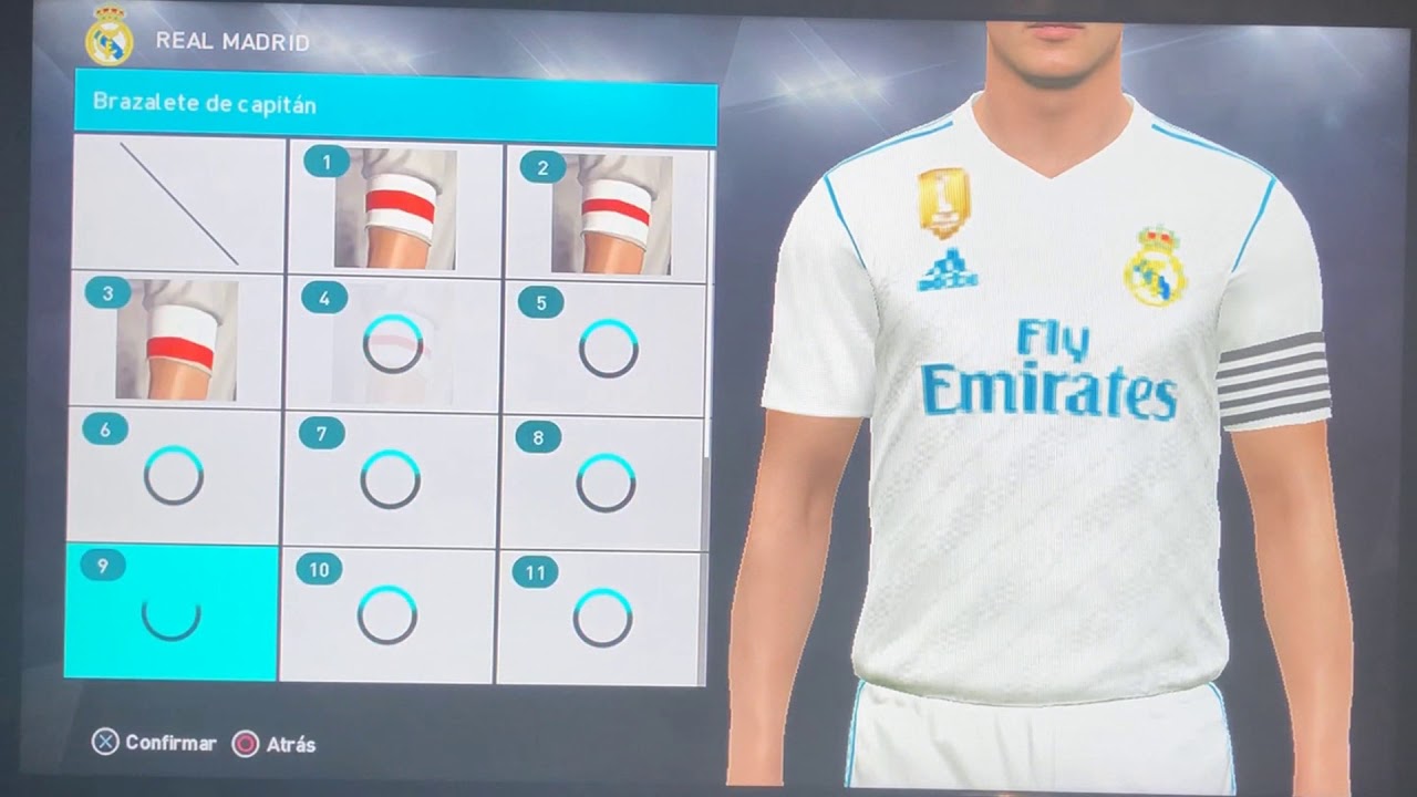 Pes 2018   Uniforme Local Real Madrid PS3
