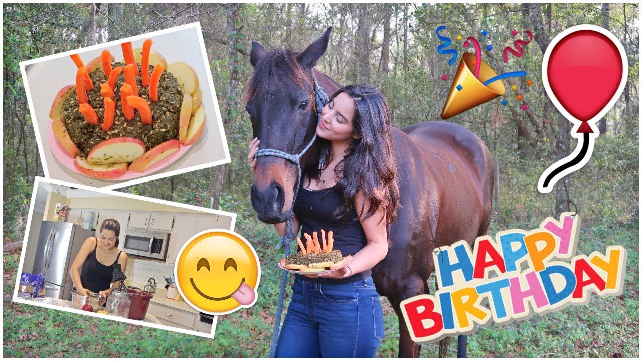 Making A BIRTHDAY CAKE For My HORSE! | VLOG
