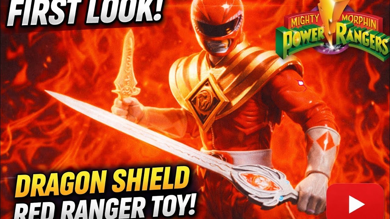First official look at the Mighty Morphin Power Rangers Movie Dragon Shield Red Ranger Toy