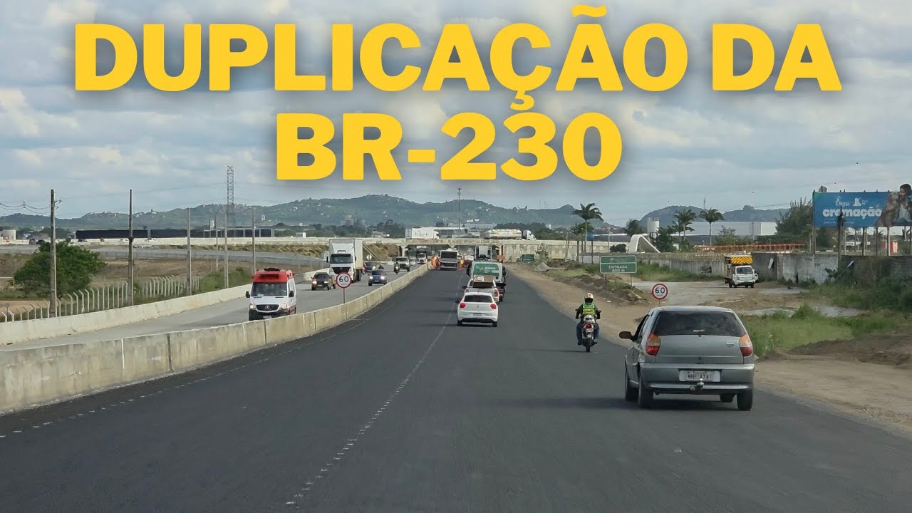 Fui ver como est&atilde;o as obras da duplica&ccedil;&atilde;o da BR-230 em Campina Grande. 