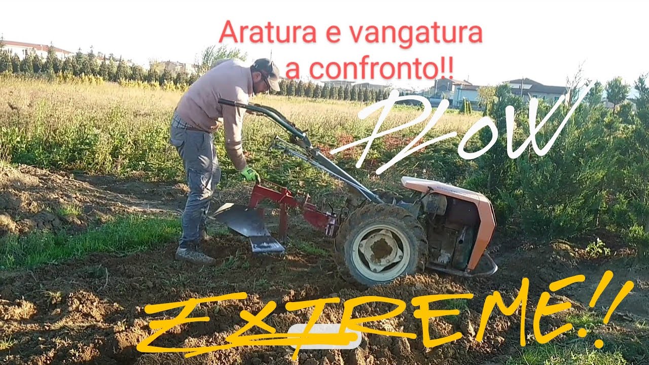 Aratura motocoltivatore e vangatura. Qual è meglio?! plowing vs digging