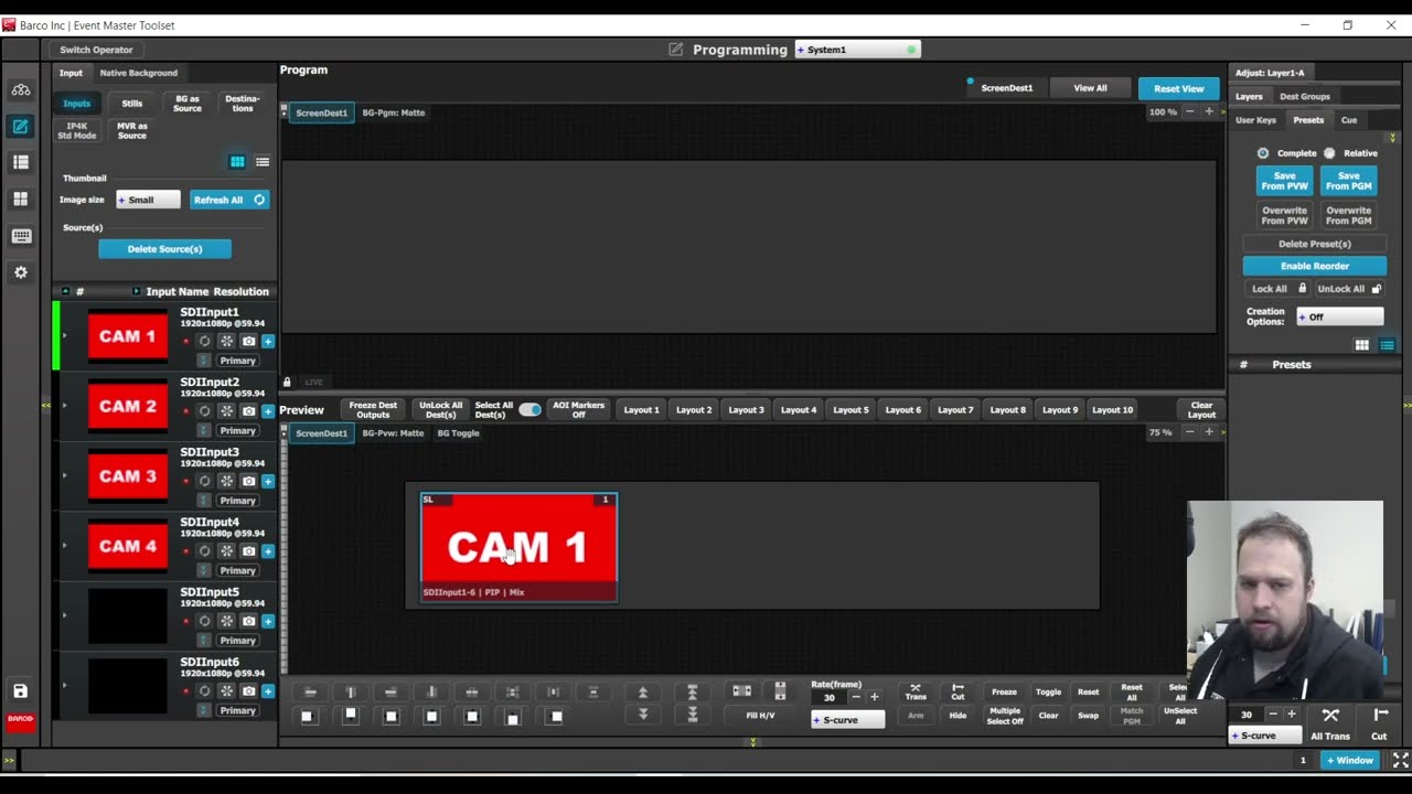 Barco E2 Создание ключей пользователя