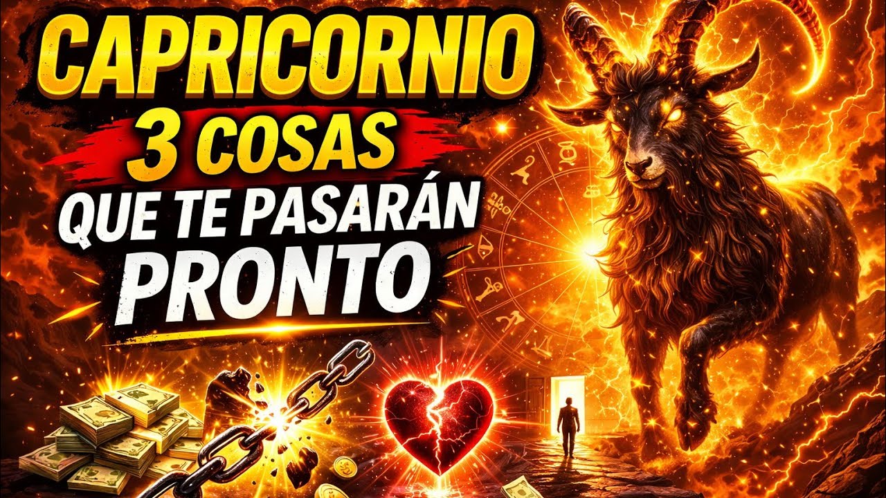 CAPRICORNIO 🐐 3 cosas que te pasaran pronto ‼️el tarot lo revela‼️