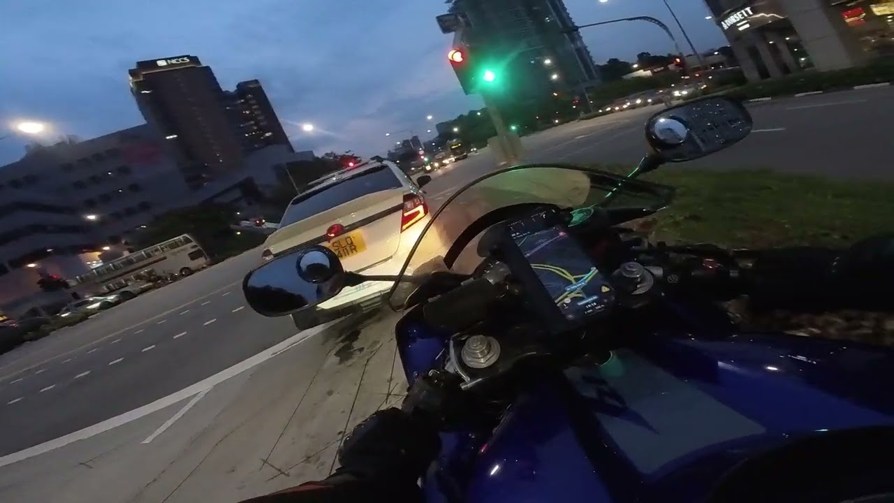 Took my Yamaha Crossplane R1 to Chinatown for a night photoshoot!