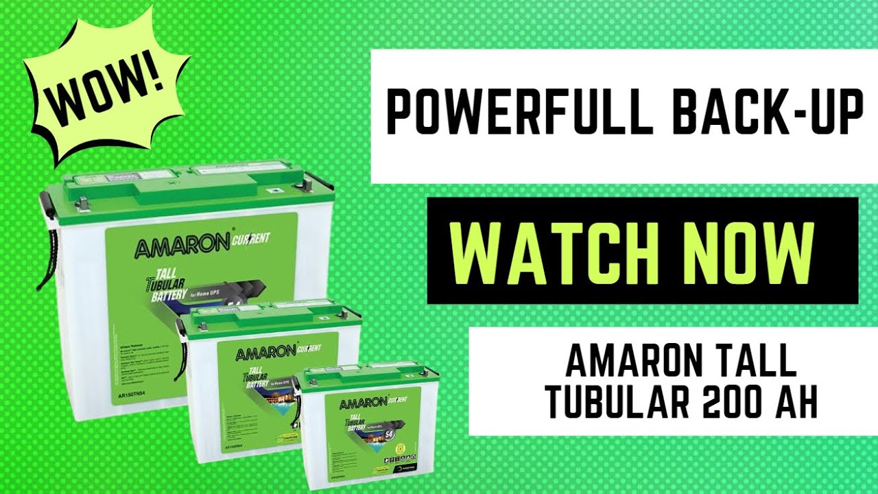 BEST II TALL TUBULAR BATTERY II  Amaron 200 AH