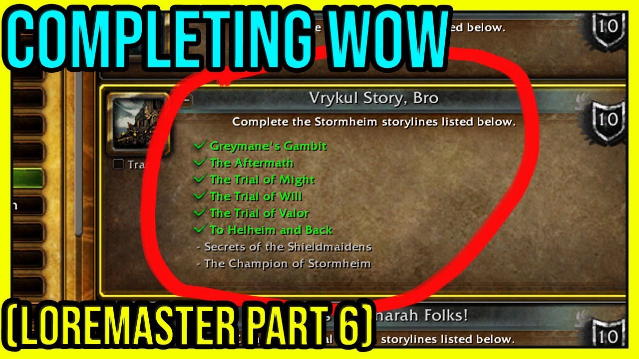 🔴Vrykul Story, Bro and Azsuna - 100.0% Completing World of Warcraft - Part 6