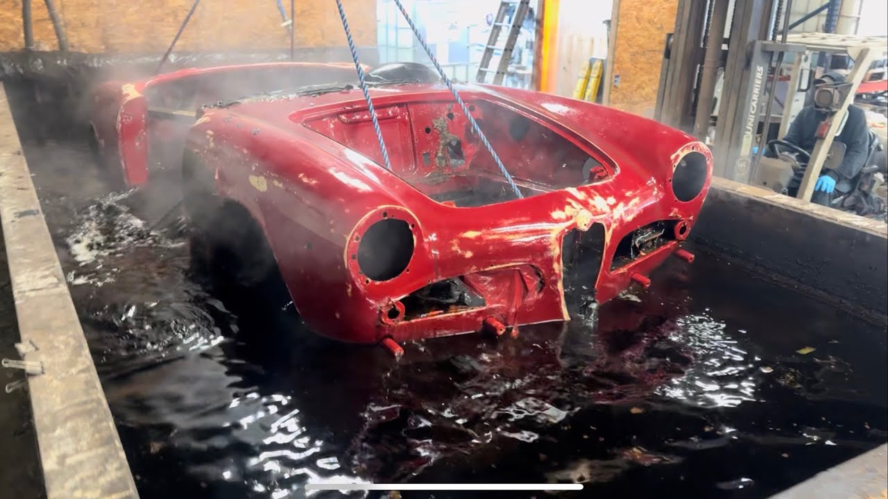 Химическая обработка Alfa Romeo Giulietta Spider 1961 года выпуска