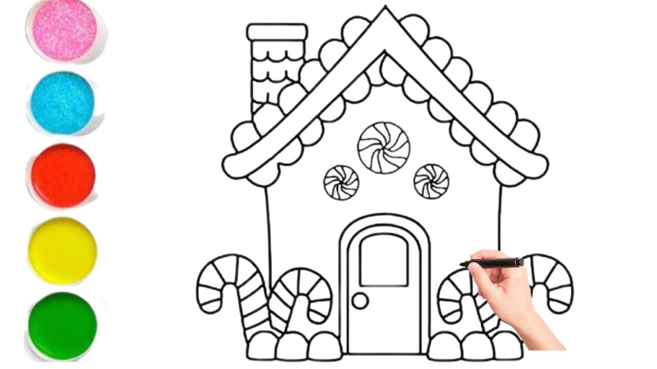 How to Draw a Candy House // Easy Step-by-Step Tutorial