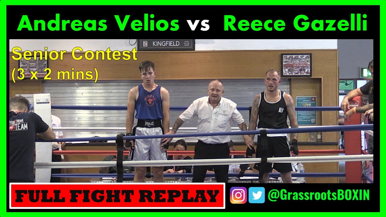 Andreas Velios vs  Reece Gazelli - Senior Contest - Guildford Amateur Boxing Tournament (10/09/23)